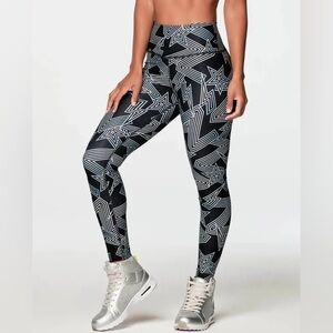 Zumba Roller Derby High Waisted Leggings